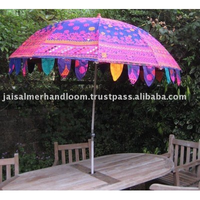 Big Vintage embroidery Handmade Umbrella