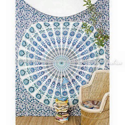 Multi- Mandala Tapestry Indian Wall Hanging, Bedsheet, Coverlet Picnic Beach Sheet , Superior Quality Hippie Wall Tapestr