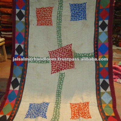 Vintage Quilt Applique Hand Embroidery Work In Jaipur